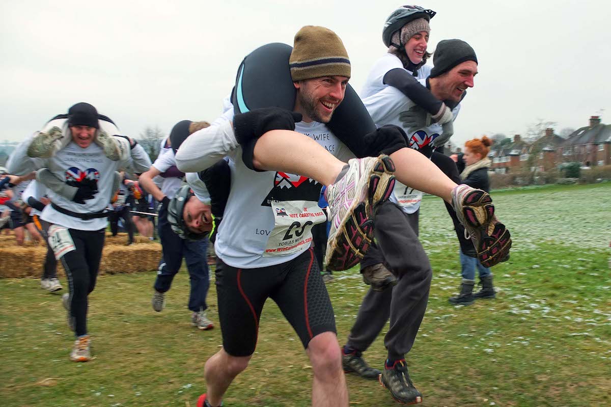 22/03/13.
METRO FEATURES : UK WIFE CARRYING CHAMPIONSHIPS.
METRO JOURNALIST TOBIAS MEWS & PARTNER ZAYNE PARTICIPATE IN THE UK WIFE CARRYING CHAMPIONSHIPS IN DORKING, SURREY.
CREDIT: DANIEL LYNCH.
07941 594 556.
www.lynchpix.co.uk