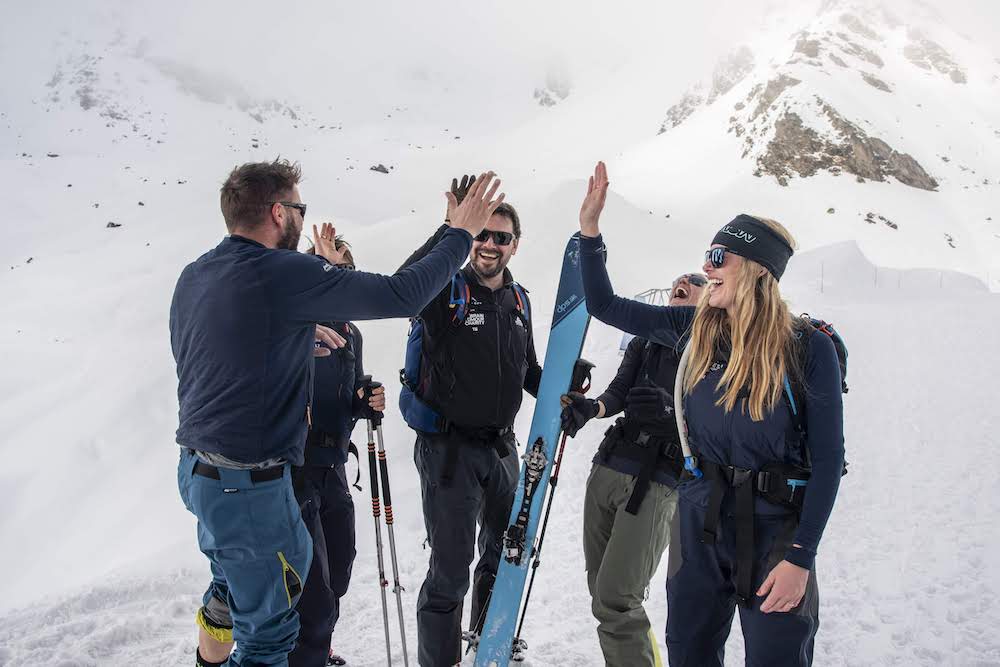 Teams celebrate, Ski Touring, Everest in the Alps